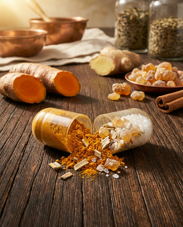 JointShield capsule cutaway turmeric boswellia