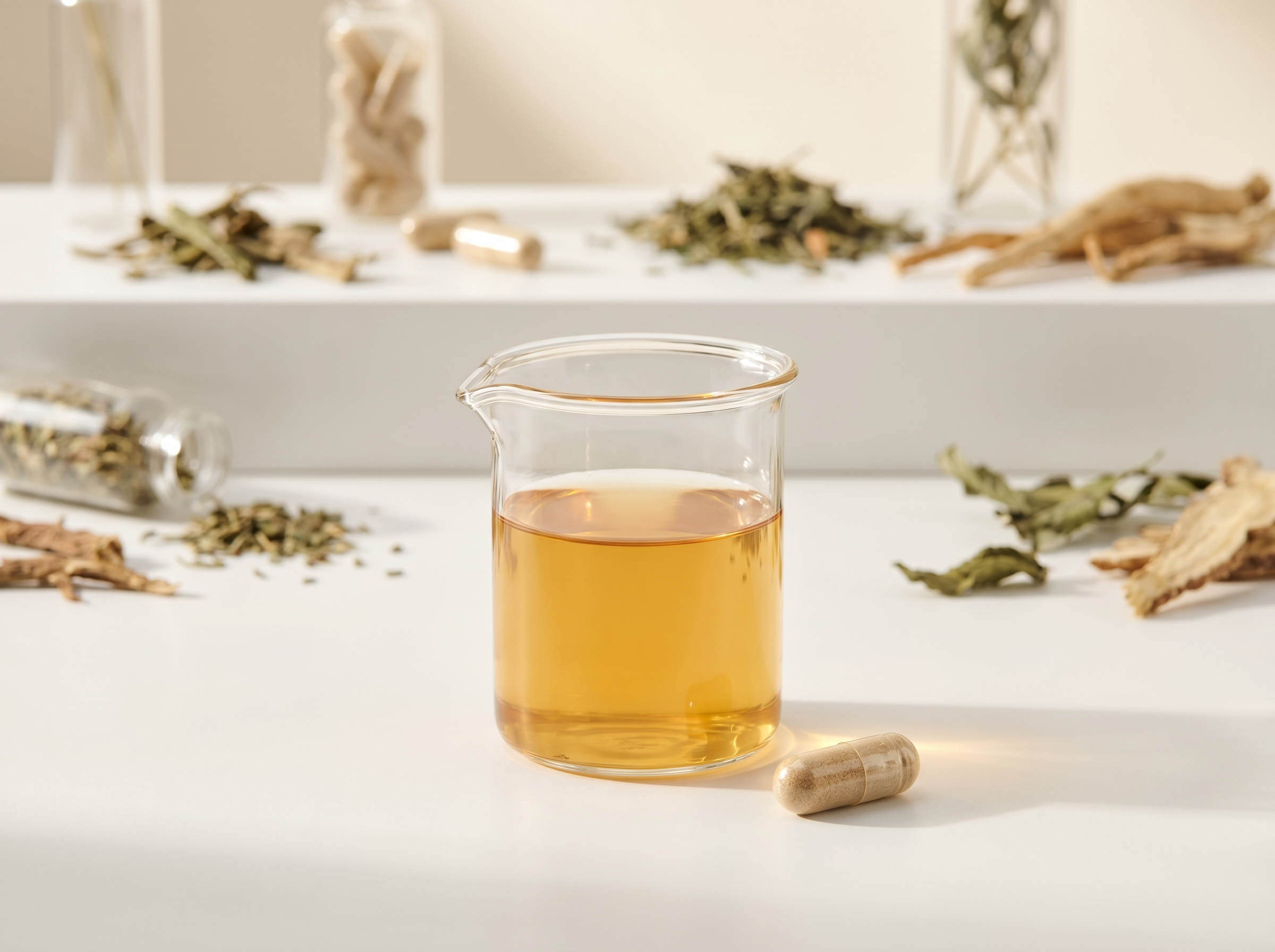 Vita Blend lab science extract beaker